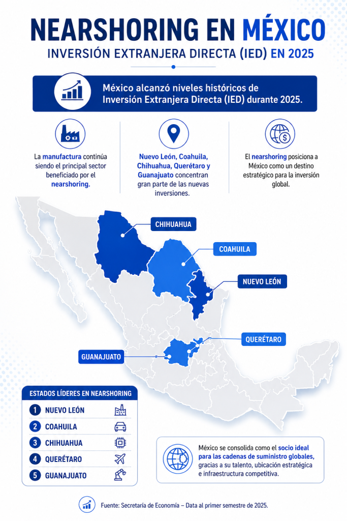 Estadísticas Nearshoring en México
